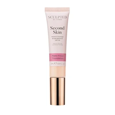 Image of Second Skin Mineral Matte Liquid Foundation from Sculpted by Aimee (Fair Plus 2.5) Medium Coverage with SPF 50, 32ml Cruelty Free, Vegan
