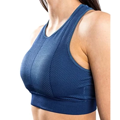 Image of Venum Women&#039;s Sparring Seamless Sport Bra for Woman, Navy Blue, Medium