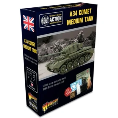Image of A34 Comet Heavy Tank 1:56 / 28mm Scale Model for Bolt Action by Warlord Games Highly Detailed World War 2 Miniatures Table top Wargaming