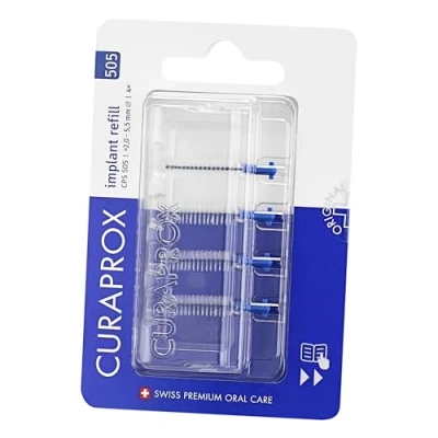 Image of Curaprox, CPS 505 Implant Refill 4X, Blue