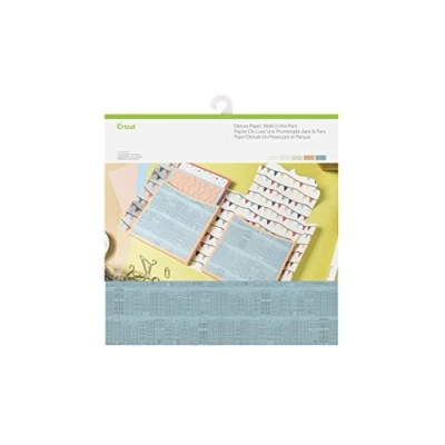 Image of Cricut Deluxe Paper Walk in The Park 30.5cm x (12&quot; 12&quot;) 10 Sheets for use with All Cutting Machines