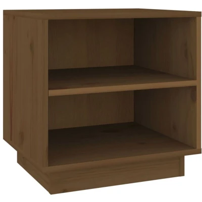 Image of vidaXL Bedside Cabinet Honey Brown 40x34x40 cm Solid Wood Pine