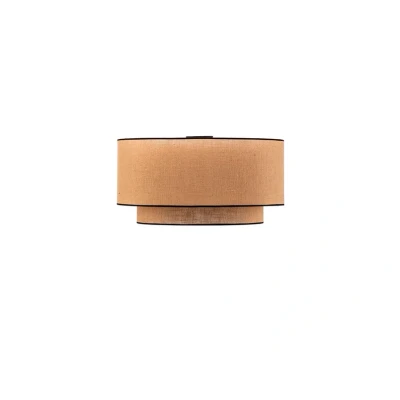 Image of Euluna ceiling light Boho jute &amp; black, brown/black, Ø60cm