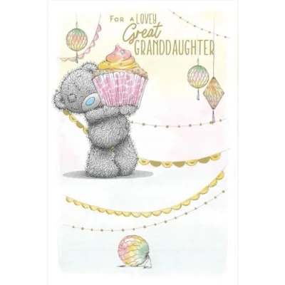 Image of Me To You Bear Lovely Great Granddaughter Birthday Card