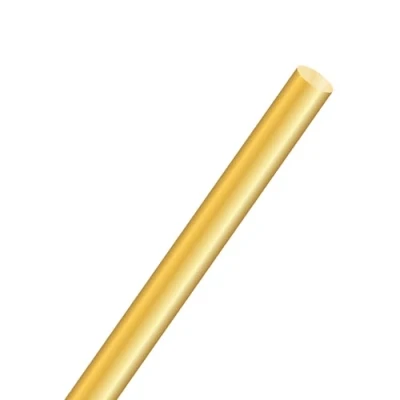 Image of LAVMHAB Round Brass Rod 10mm x 350mm, Solid Shaft Rods Bars for DIY Craft (1 Pcs)