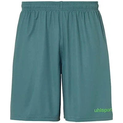 Image of uhlsport Center Basic Shorts Men&#039;s fir Green/Fluo Green, S