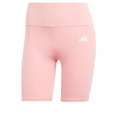 Image of adidas Performance Optime Essentials Stash Pocket Short Leggings, Women&#039;s, Size: Small, Semi pink spark