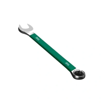 Image of QUEENYARD Fixed Head Ratchet Spanner 20mm Professional Chrome Vanadium Steel Combination Wrench