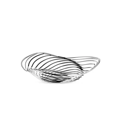 Image of Alessi ACO02 Trinity Basket, 18 10 Steel Silver