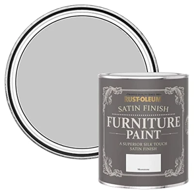 Image of Rust Oleum Off White Furniture Paint in Satin Finish Moonstone 750ml
