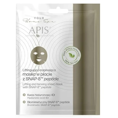 Image of Apis Liftingująca i Napinająca Maska w Płacie z SNAP 8 MT Peptide dla Każdego Rodzaju Skóry 20g