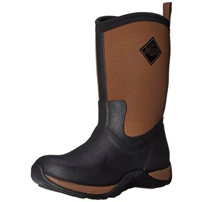Image of Muck Boots Women&#039;s Arctic Weekend Mid Boot, Black/Tan, 4 UK