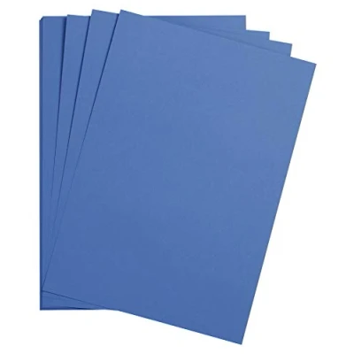 Image of Clairefontaine Ref 975278C Maya Smooth Coloured Drawing Card (Pack of 25 Sheets) 185gsm A4 (29.7 x 21cm) Royal Blue Colour Deep Dyed, Acid Free, pH Neutral