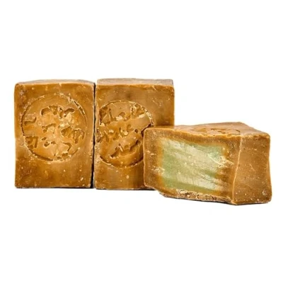 Image of Carenesse Aleppo Soap 2 x 200g, 40% Laurel Oil 60% Olive Oil, Traditional Handmade Natural for Skin &amp; Hair