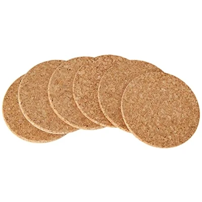 Image of Cork Set Of 6 Round Coasters