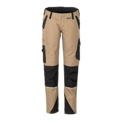 Image of Planam Norit Women&#039;s Cargo Trousers Sand Black Model 6413 Size 28