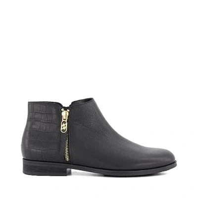 Image of Dune Ladies Pond Casual Ankle Boots Size UK 5 Flat Heel Black
