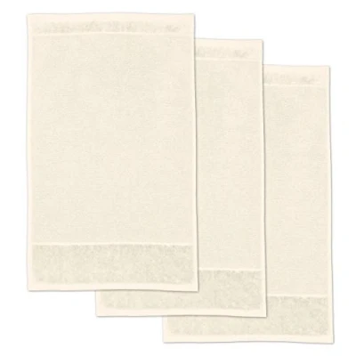 Image of Möve Set of 3 Guest Towels, Ivory, 30 x 50 cm