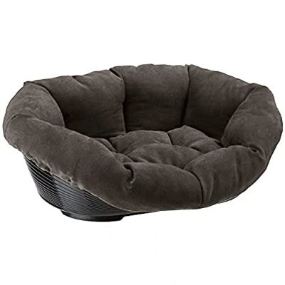 Image of Ferplast Sofa Prestige 2 Cat and Dog Bed, Synthetic Fabric, 52 x 39 21 cm, Grey