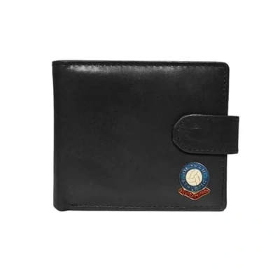 Image of Knight Oldham Athletic Football Club Black Leather Wallet