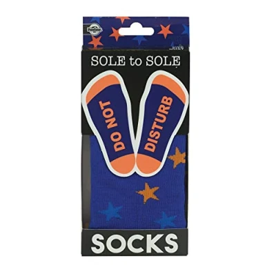 Image of Funtime Sole to Do Not Disturb Sock Father&#039;s Day Gift Novelty Socks 1 pair