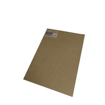 Image of Craft UK 2344 A3 Kraft Recycled Paper Brown 50 Sheets 125 gsm