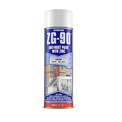 Image of ZG90 High Zinc Content Anti rust Paint White 500ml Aerosol