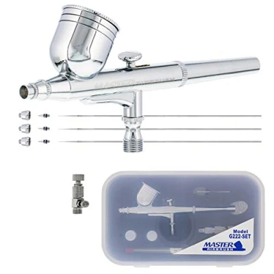 Image of Master Airbrush G222 SET Multi Purpose Precision Dual Action Gravity Feed Air.