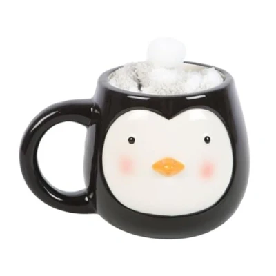 Image of Something Different Wholesale Penguin Mug and Socks Set Adorable Ceramic Coffee Cup with Matching Cozy Socks, Ideal for Lovers, 12oz Capacity Mug, One Size Fits Most