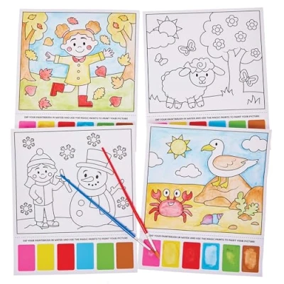 Image of Baker Ross FN006 Seasons Magic Painting Pictures Pack of 12, Kits for Kids