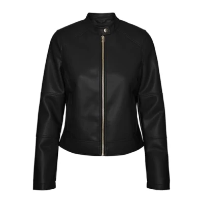 Image of Vero Moda Vmdixiemaria Short Coated Faux leather jacket, Women&#039;s, Size: Small, Black