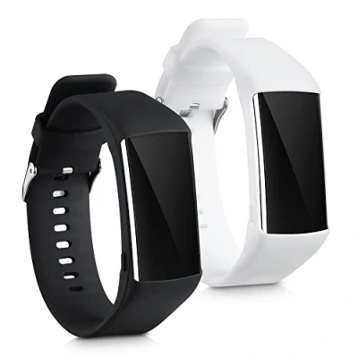 Image of kwmobile Straps Compatible with Polar A360 / A370 2x Replacement Silicone Watch Bands