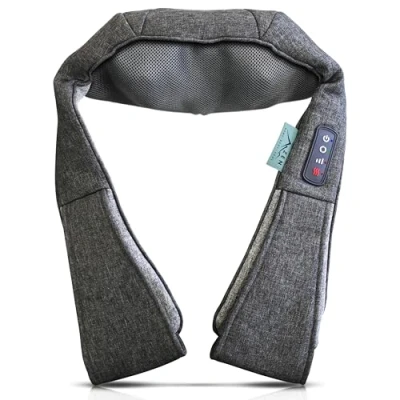 Image of Zen Matterhorn Neck and Shoulder Massager with 4 Massage Nodes, Adjustable Speeds for Tailored Comfort, Integrated Control Panel, Removable Washable Cover Easy Care