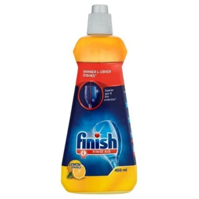 Image of Finish Dishwasher Shines and Dries Lemon Scent For Shiner Dryer Glasses (400ml Case of 4)