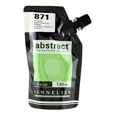 Image of Sennelier : Abstract Acrylic Paint 120ml Satin Bright Yellow Green