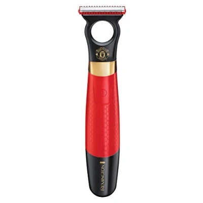 Image of Remington Manchester United Durablade Cordless Electric Shaver with Storage Pouch, Black and Red