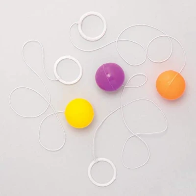 Image of Baker Ross AT793 Neon Bouncing Balls Bulk, for Kids Party Bags and Small Toys Children (Pack of 10), Assorted