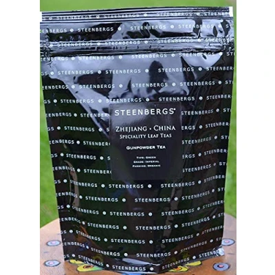 Image of Steenbergs Organic Gunpowder tea 250g, loose leaf green