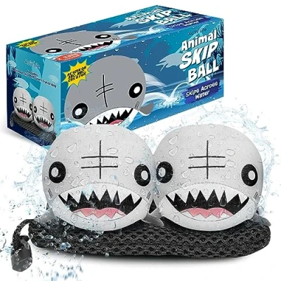 Image of Activ Life The Ultimate Skip Ball Water Bouncing (2 Pack) Create Lasting Memories with Your Friends &amp; Family at Beach, Lake or Pool Great for All Ages