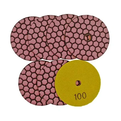 Image of SHDIATOOL Dry Diamond Polishing Pads 7Pcs Dia 3 Inch for Granite &amp; Marble #100