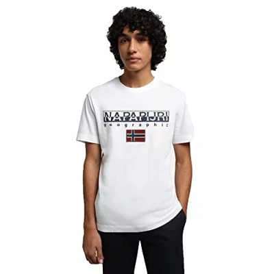 Image of Napapijri AYAS men&#039;s T shirt in White