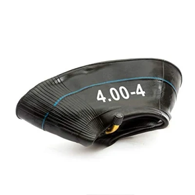 Image of 4.00 4 Wheel Barrow Inner Tube Bent Valve 400 400x4 Innertube Wheelbarrow Tyre