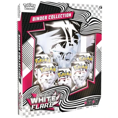 Image of Pokémon TCG: Scarlet &amp; Violet—White Flare Binder Collection (Reshiram 5 Booster Packs)