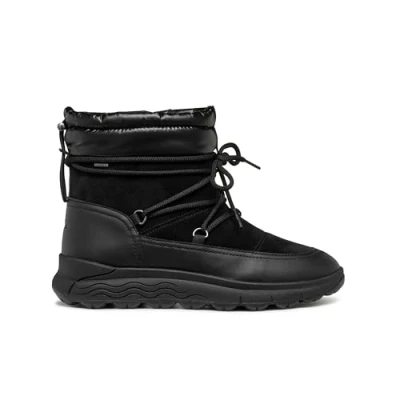 Image of Geox Spherica Winter boots, Women&#039;s, Size: 5, Black Leather/synthetics