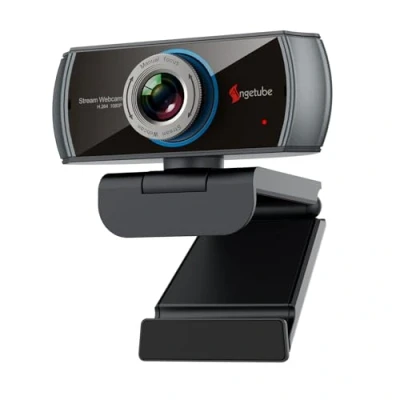 Image of Angetube 1080P Webcam for PC USB Web Camera with Microphone streaming, calling and video recording, Compatible Windows, Mac, iOS Linux systems.