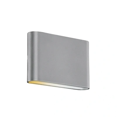 Image of LED Wall Lights CCT IP65 Fixed Up/Down 6W Grey Aurora