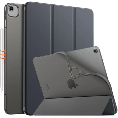 Image of MoKo for iPad Air 13 inch Case M2 2024, with Soft Translucent Frosted TPU Back Cover, Slim Smart Folio Protective 13&quot; Case, Space Gray