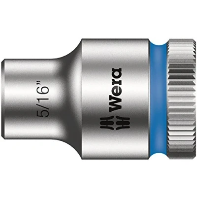 Image of Wera 05003570001 5/16 Inch 8790 HMB Zyklop Socket with Hexagon Drive Silver