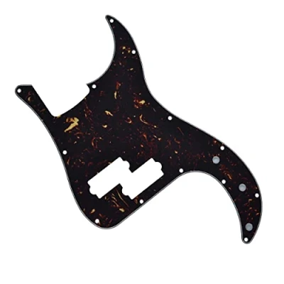 Image of KAISH 13 Hole P Bass Style Pickguard PB Scratch Plate for USA/Mexico Precision Dark Tortoise