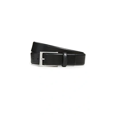 Image of HUGO Men&#039;s Gellot Grainy Leather Belt, Black, 34